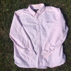 VINEYARD VINES: Light Pink Button Up Shirt